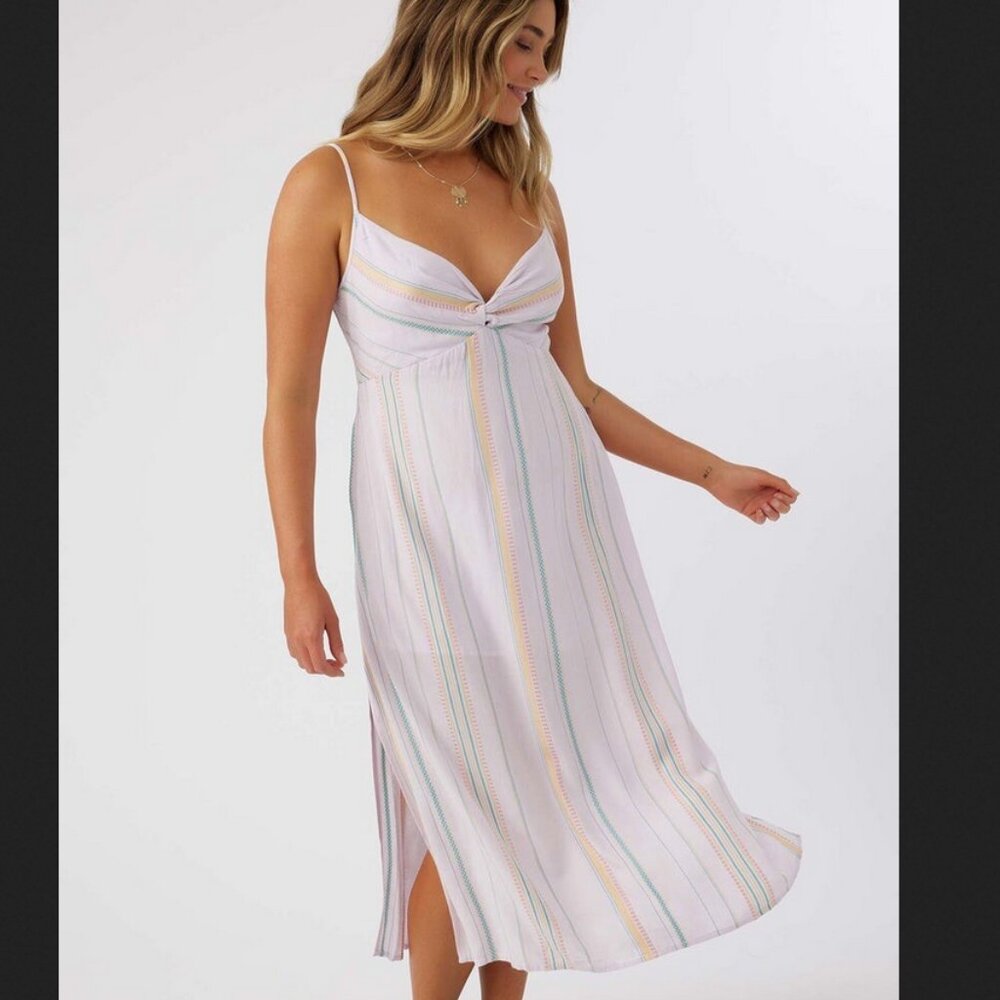 O’Neill Juniors Striped Shay Midi Dress